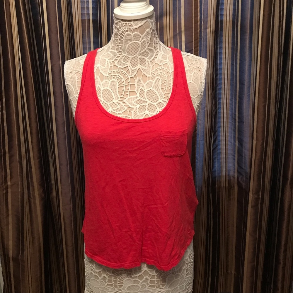 Abercrombie & Fitch hot pink bow back girly tank